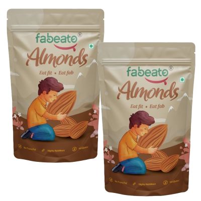 Fabeato: Natural Premium California Almonds - Combo (2*500gm )